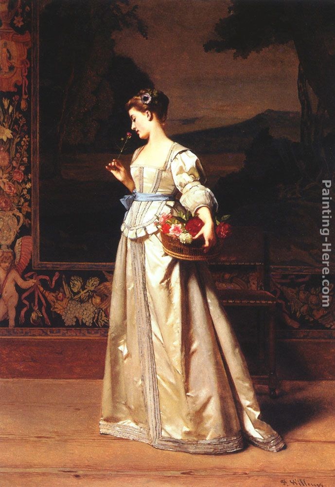 Florent Willems The Rose Basket